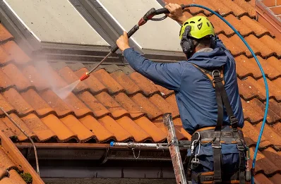 Démoussage et hydrofuge de toiture à Croismare